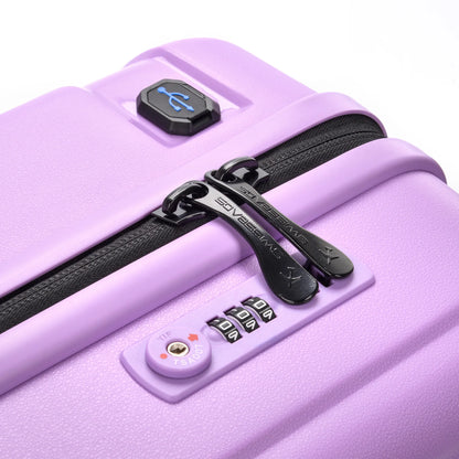 Kabinamas lagaminas SwissBags Tourist, 55 cm, 40 l, su TSA spyna, violetinis