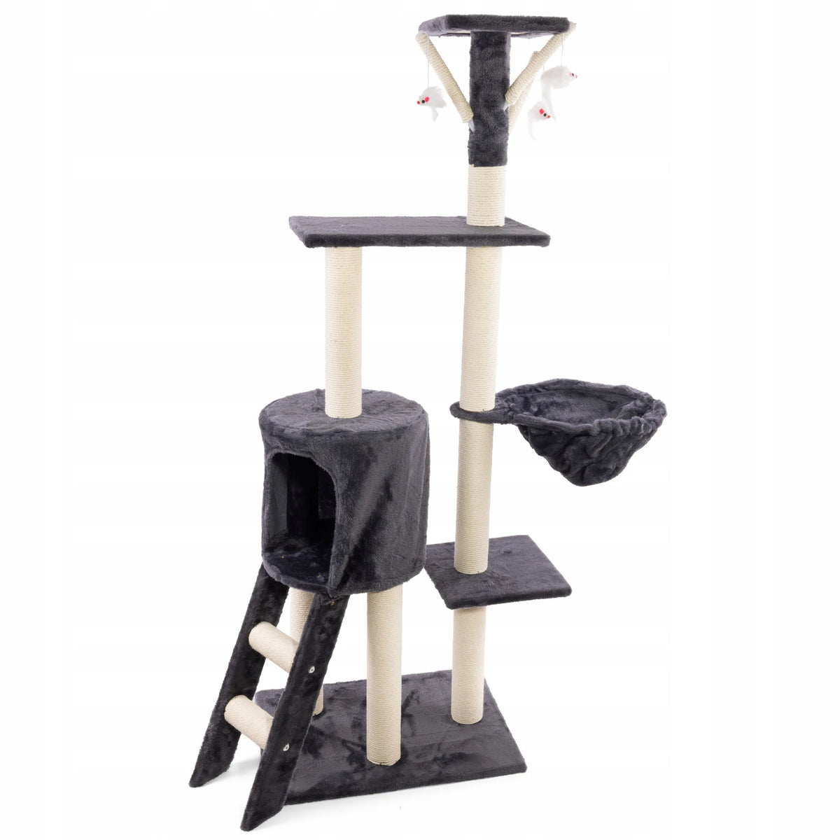 Kačių draskyklė 138 cm, tamsiai pilka WERDANO PETS