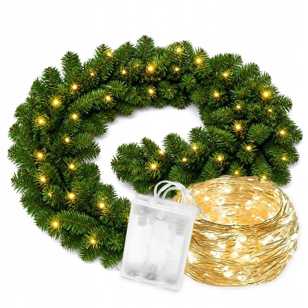 Kalėdinė girlianda su LED lemputėmis, 3 m, žalia, tanki