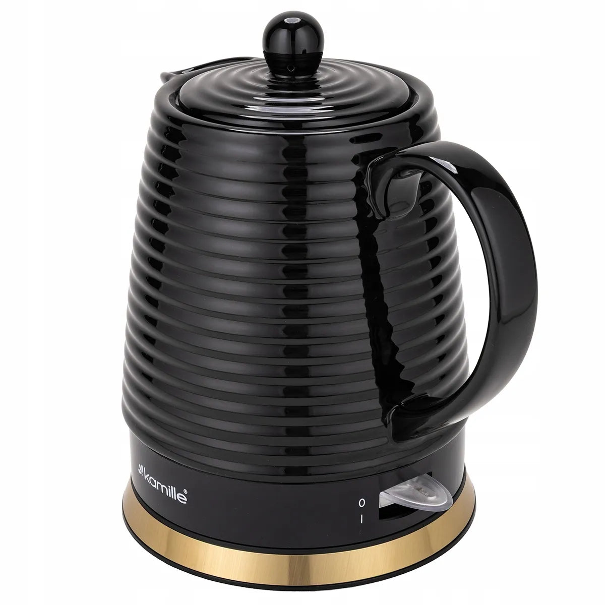 Kamille KM1731 belaidis keraminis elektrinis virdulys, 1200 W, 1,2 l, juodas