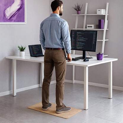 Kamštinis antistresinis kilimėlis stovėjimui prie stalo 51x81 cm Spacetronik