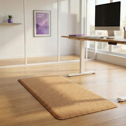 Kamštinis nuovargį mažinantis kilimėlis stovimam darbui prie stalo 45x120 cm Spacetronik
