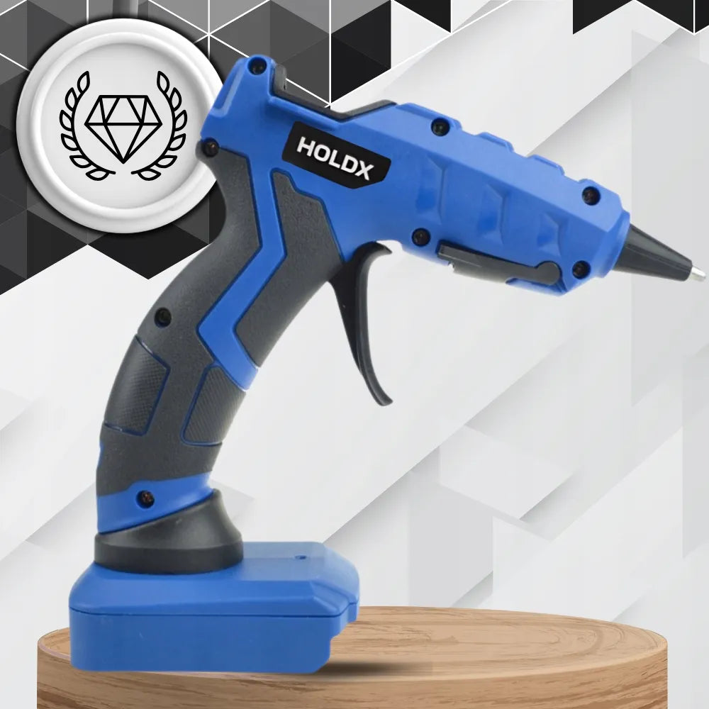 Karšto lydalo klijų pistoletas suderinamas su Bosch 18V akumuliatoriumi + klijų lazdelės