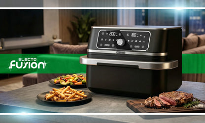 Karšto oro gruzdintuvė Electo DualChef, 3100 W, 10 l, 12 programų