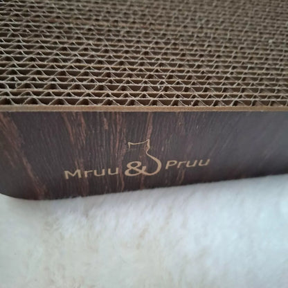 Kartoninė draskyklė „Mruu&Pruu SIGMA“, plati, ruda