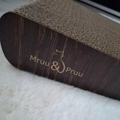 Kartoninė draskyklė „Mruu&Pruu SIGMA“, plati, ruda