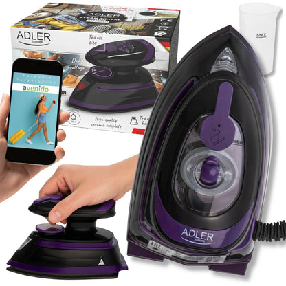 Keliautojo garinis lygintuvas 420W keramikinis Adler AD 5049