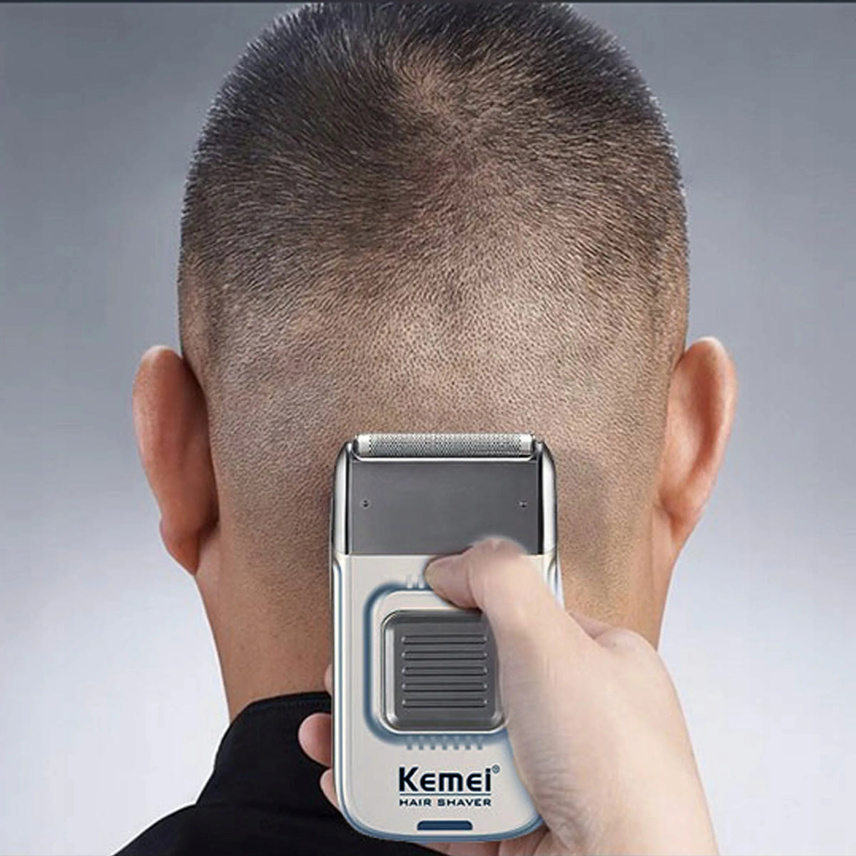 „Kemei KM-TX11“ elektrinė folinė vyriška barzdaskutė barzdai ir plaukams, su LCD