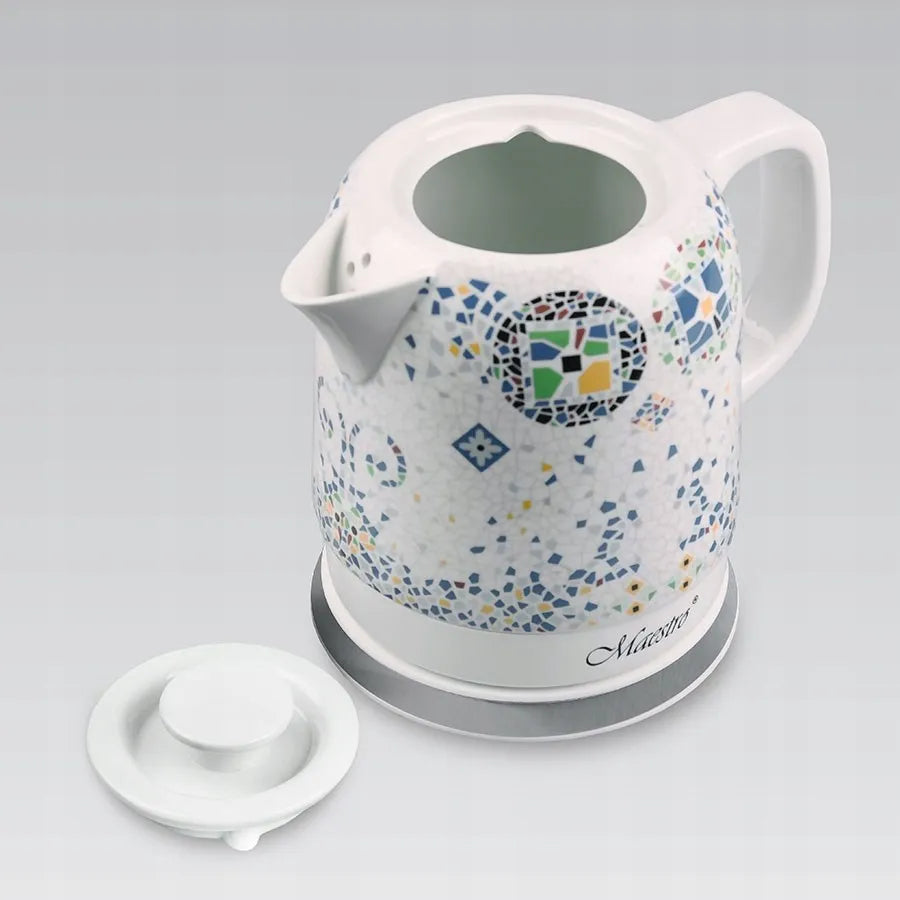 Keraminis elektrinis virdulys Maestro MR-068-MOSAIC, 1,5 l, 1500 W, 360° pasukamas pagrindas