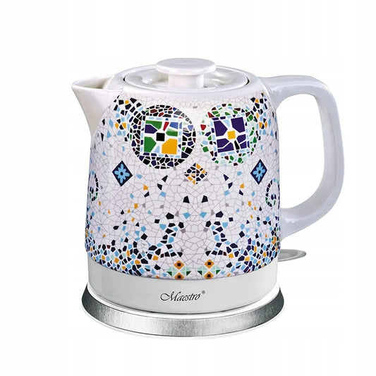 Keraminis elektrinis virdulys Maestro MR-068-MOSAIC, 1,5 l, 1500 W, 360° pasukamas pagrindas
