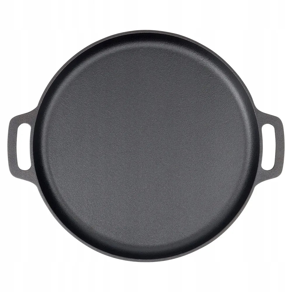 Ketaunė ketaus keptuvė dujinėms, indukcinėms viryklėms, griliui ir orkaitei, 35 cm