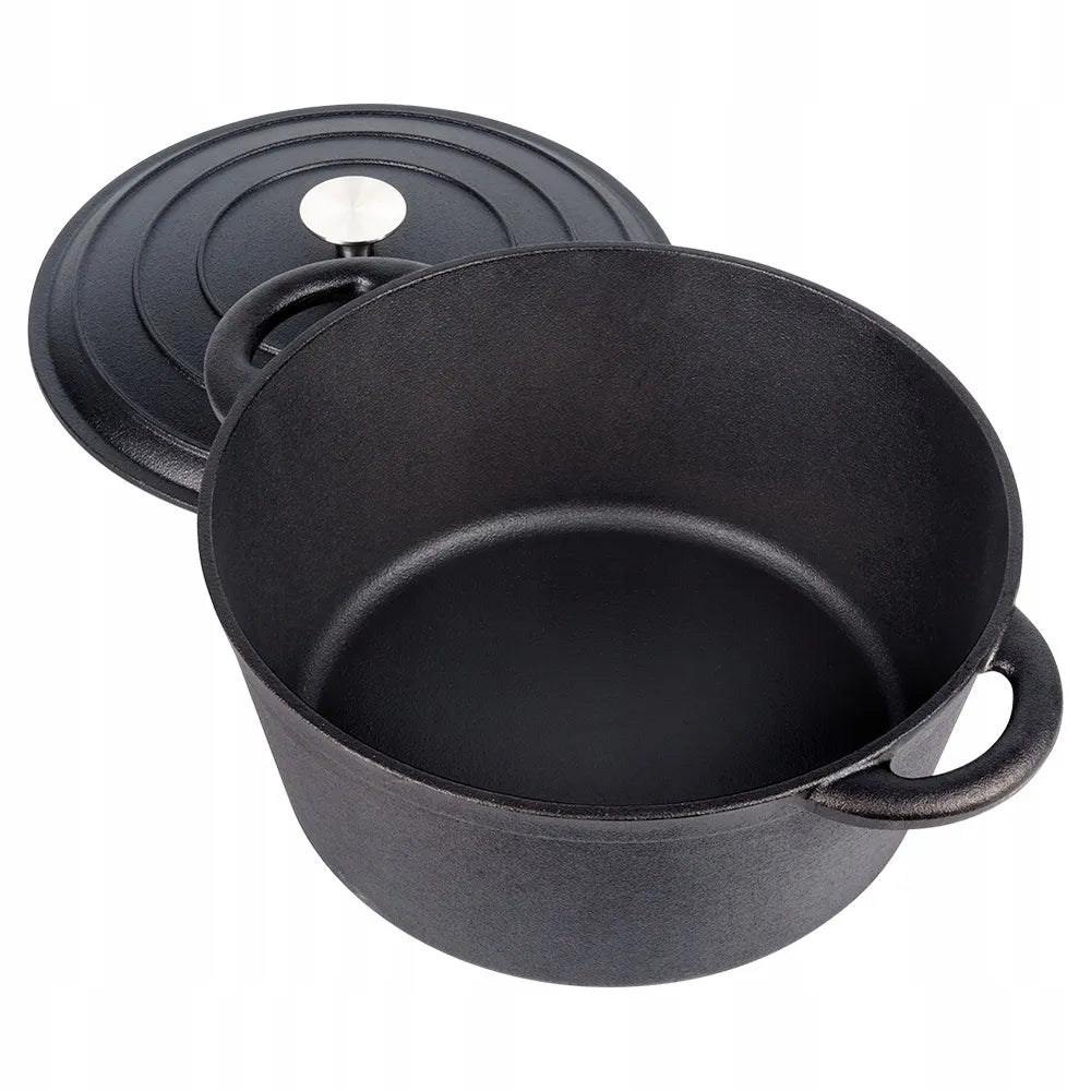 Ketaus puodas su dangčiu, troškintuvas, 28 cm, 5,9 l