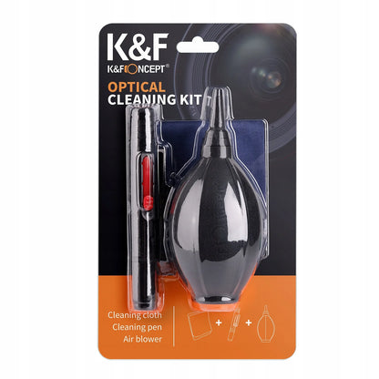 K&F Concept 3in1 fotoaparato lęšių ir optikos valymo rinkinys