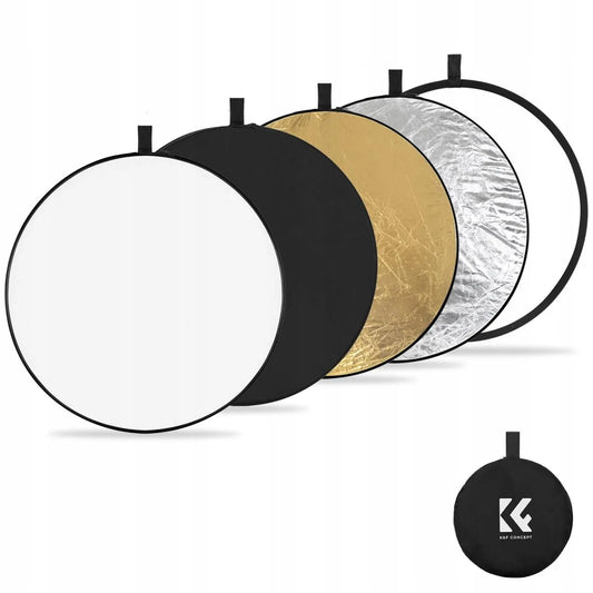 K&F Concept 5in1 apvali fotografinė blenda 110cm