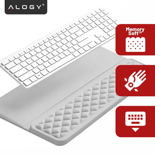 Kilimėlis klaviatūrai ir riešams ant stalo, memory foam putos, Alogy ErgoPad™