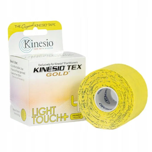 „Kinesio Tex Gold Light Touch+“ hipoalerginė juosta jautriai odai, 5 cm x 5 m