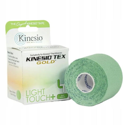 „Kinesio Tex Gold Light Touch+“ hipoalerginė juosta jautriai odai, 5 cm x 5 m