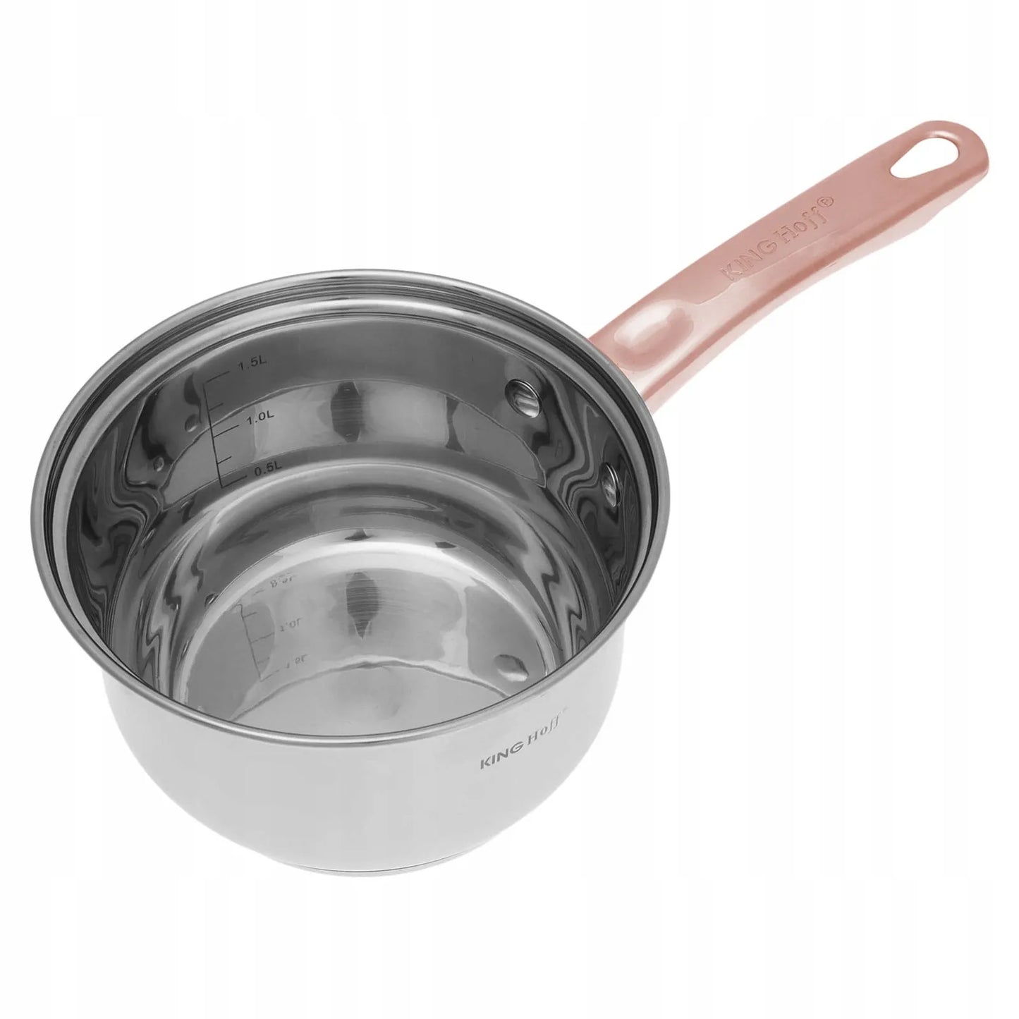 KINGHOFF Rosegold KH-1764 10 dalių nerūdijančio plieno puodų rinkinys