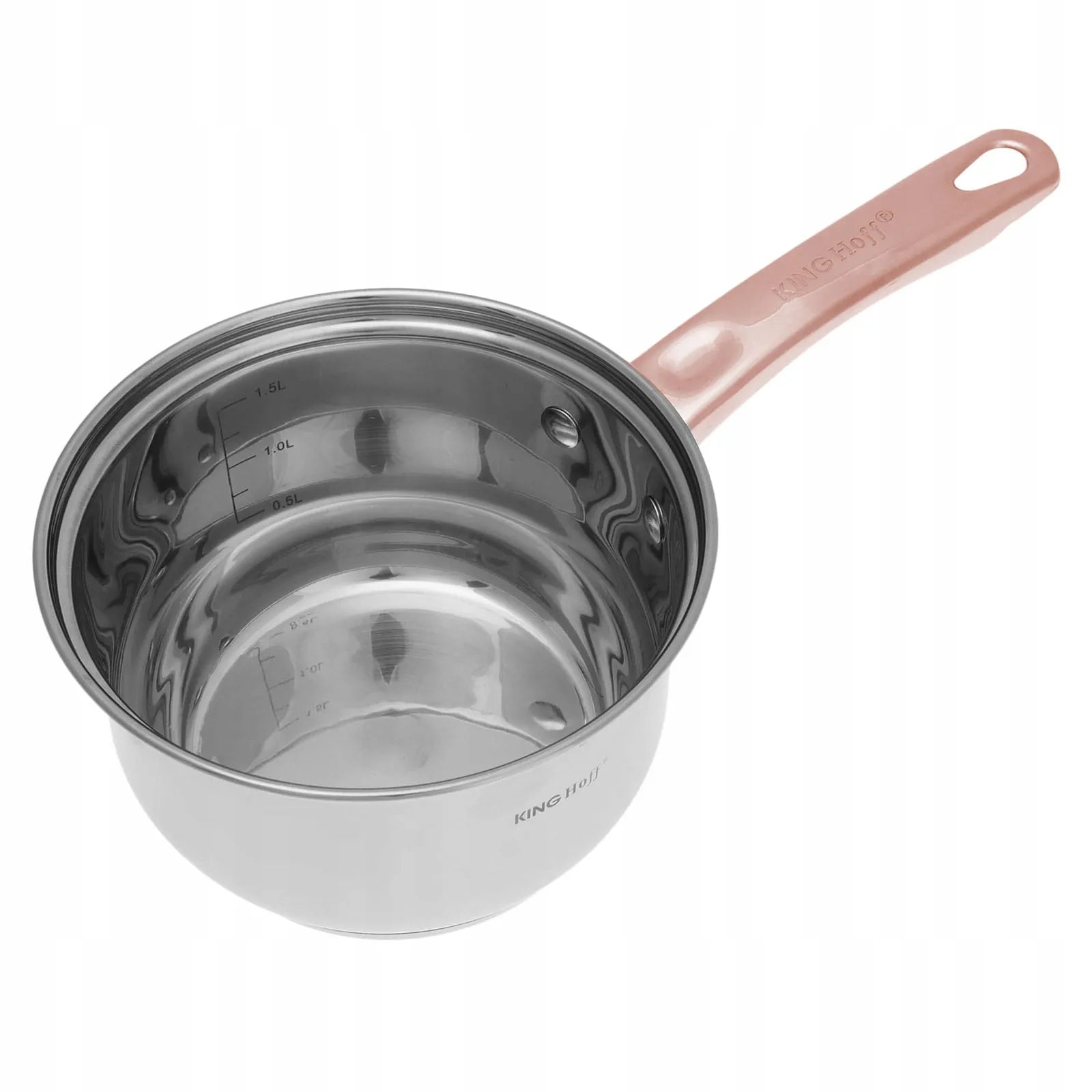 KINGHOFF Rosegold KH-1764 10 dalių nerūdijančio plieno puodų rinkinys