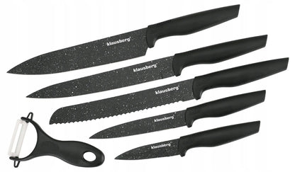 Klausberg KB-7613 marmurine danga dengtas 6 dalių virtuvinių peilių rinkinys
