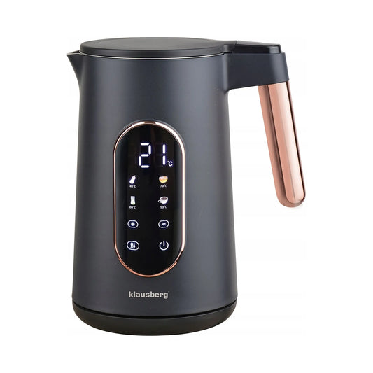 Klausberg KB-7892 elektrinis virdulys, 2200 W, 1,7 l, juodas
