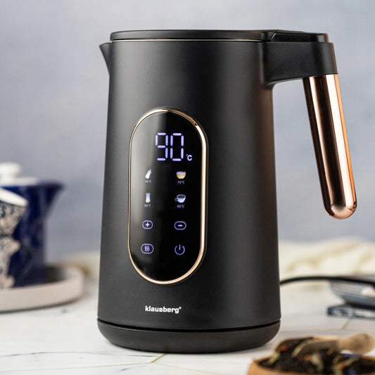 Klausberg KB-7892 elektrinis virdulys, 2200 W, 1,7 l, juodas