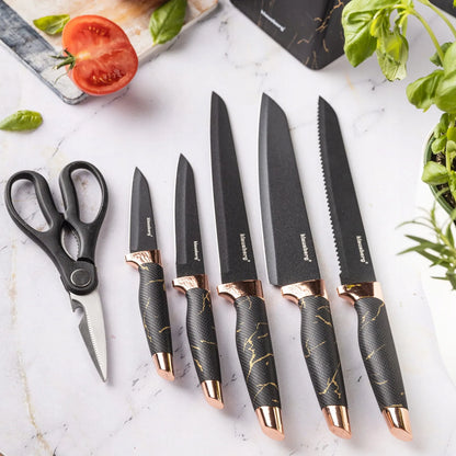 Klausberg virtuvės peilių rinkinys su stovu, 6 vnt., KB-7770