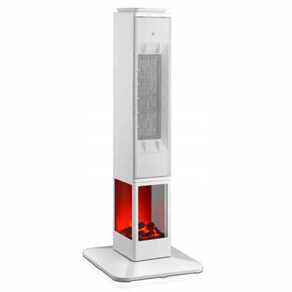 Koloninis termoventiliatorius Mission Air MALMO White 2400W su židinio efektu