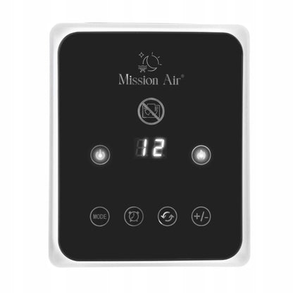 Koloninis ventiliatorinis šildytuvas Mission Air MALMO 2400W su židinio efektu