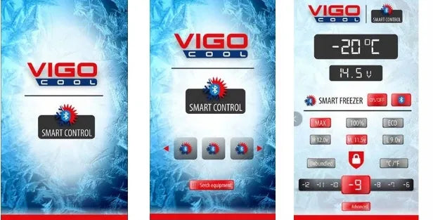 Kompresorinis šaldytuvas VIGO COOL 40L, 12/24/230V, Bluetooth, turistinis