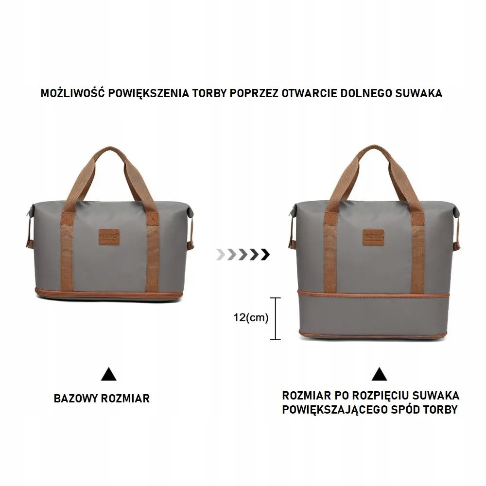 Kono Brugia kelioninis krepšys lėktuvui 40x30x20 – rankinis bagažas Ryanair + kosmetinė