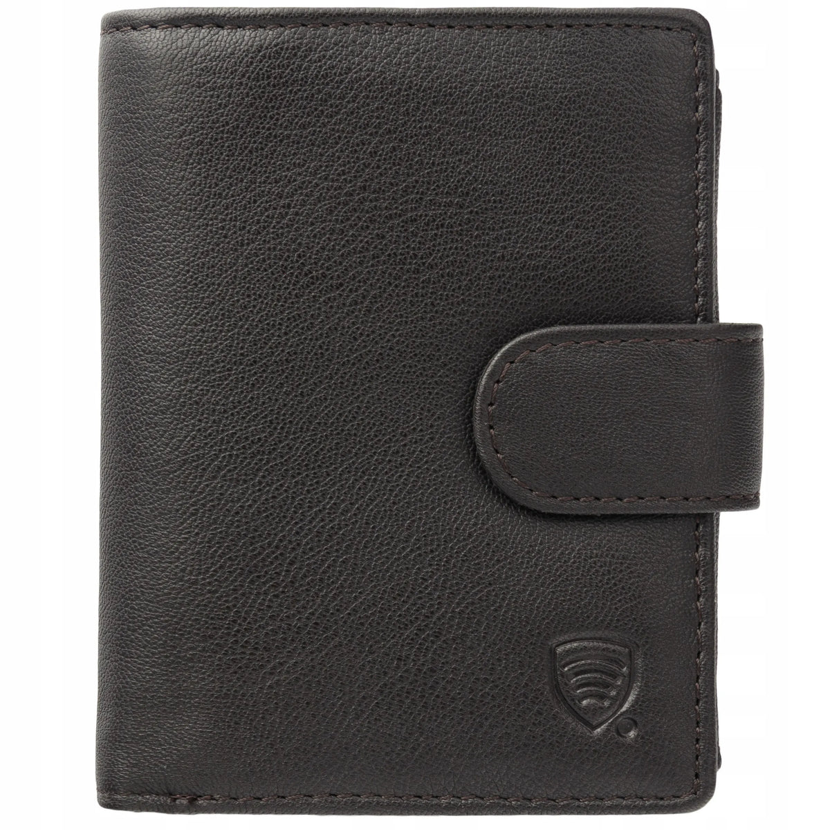 Koruma SM-904GBR vyriška odinė piniginė su RFID apsauga, ruda