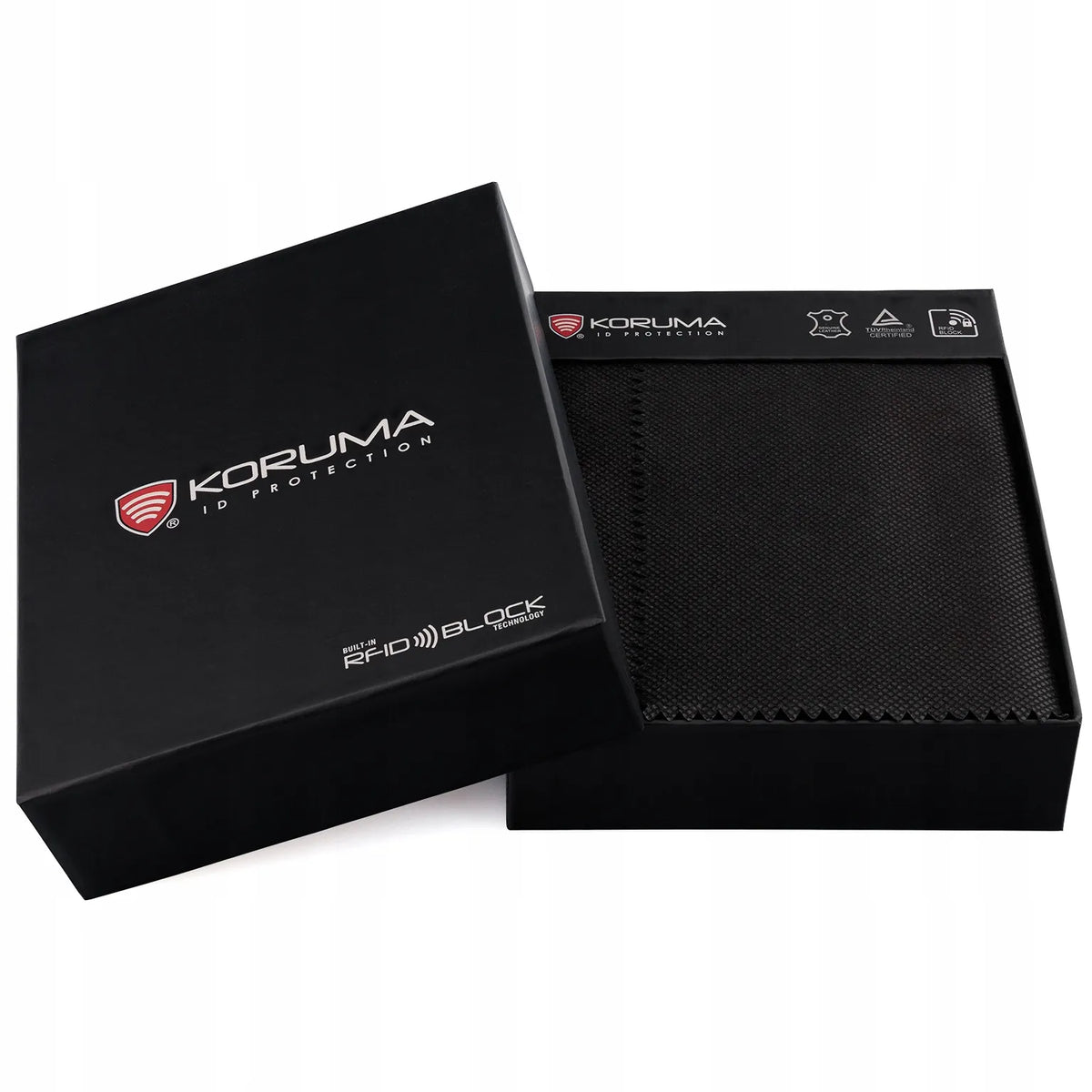 Koruma SM-904GBR vyriška odinė piniginė su RFID apsauga, ruda