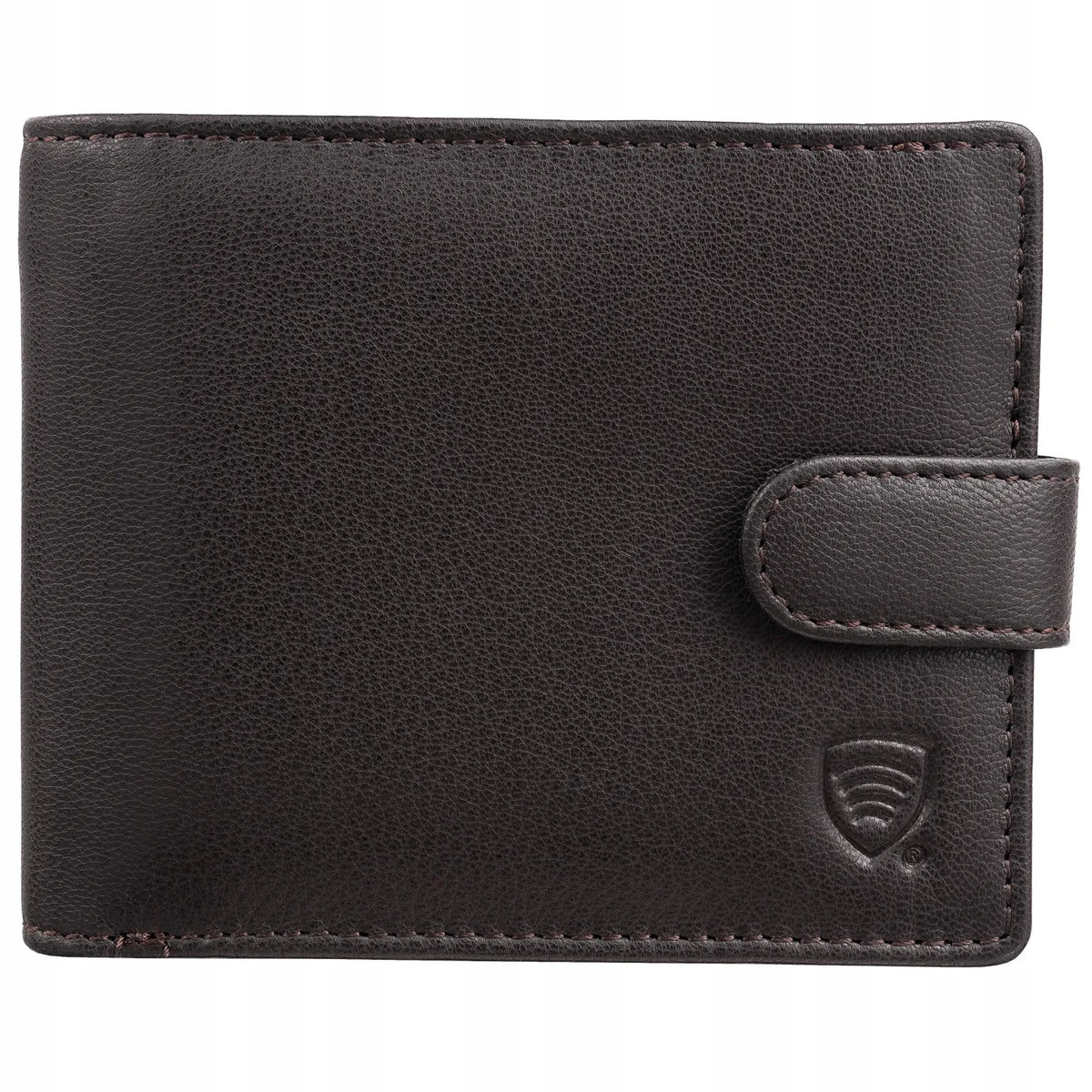 Koruma SM-907GBR vyriška ruda odinė piniginė su RFID apsauga