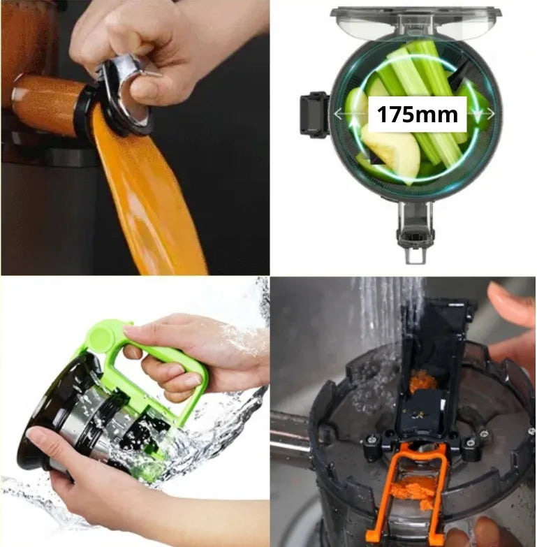 Kuvings AUTO10S lėtaeigė sulčiaspaudė vaisiams ir daržovėms + beWell