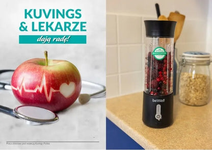 Kuvings AUTO10S lėtaeigė sulčiaspaudė vaisiams ir daržovėms + beWell