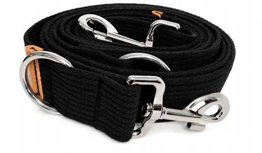 Labai tvirtas, storas „Sunka Exclusive“ reguliuojamo ilgio pavadėlis dideliam šuniui, 4 cm, 3 m