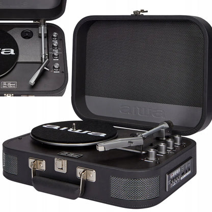 Lagamininis patefonas AIWA VPX-1951/TN BT/AUX Titano juodas