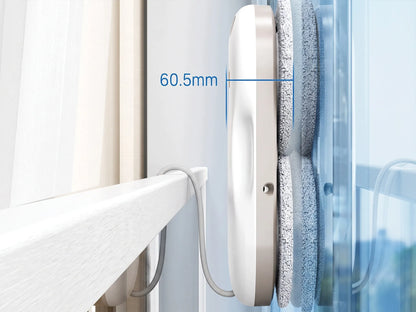 Langų valymo robotas 5500Pa, automatinė langų plovyklė su nuotolinio valdymo pulteliu ir bazine stotimi, SLIM 6CM