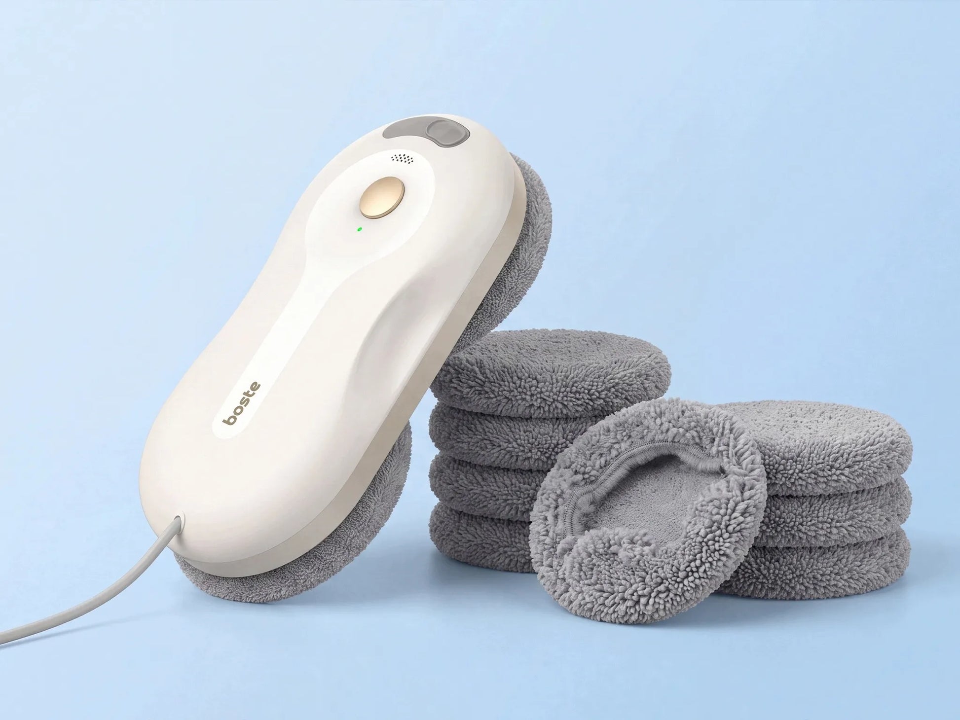 Langų valymo robotas 5500Pa, automatinė langų plovyklė su nuotolinio valdymo pulteliu ir bazine stotimi, SLIM 6CM