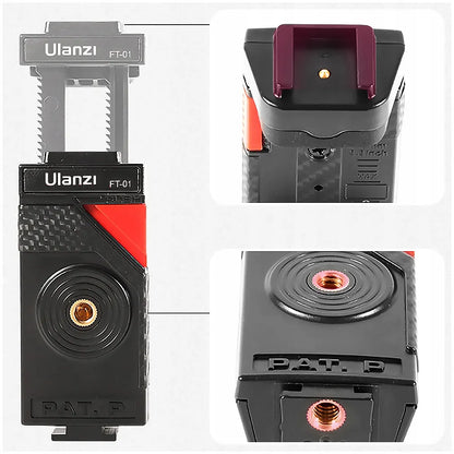 Lankstus trikojis ULANZI FT-01 su 360 laipsnių galvute ir išmaniojo telefono laikikliu