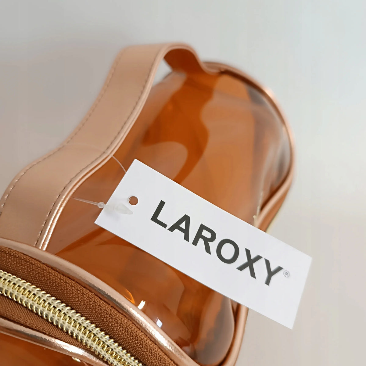 Laroxy XXL didelė permatoma kelioninė kosmetinė-kufertė kosmetikai