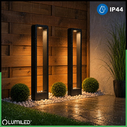 Lauko LED sodo šviestuvas stulpas 80 cm 10W 700lm 4000K JUODAS