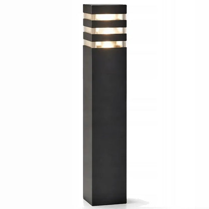Lauko LED šviestuvas SuperLED Toro, pastatomas stulpas, 230V, E27, IP44, 60 cm, juodas