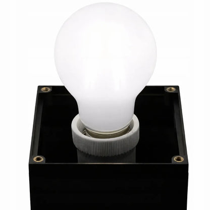 Lauko LED šviestuvas SuperLED Toro, pastatomas stulpas, 230V, E27, IP44, 60 cm, juodas