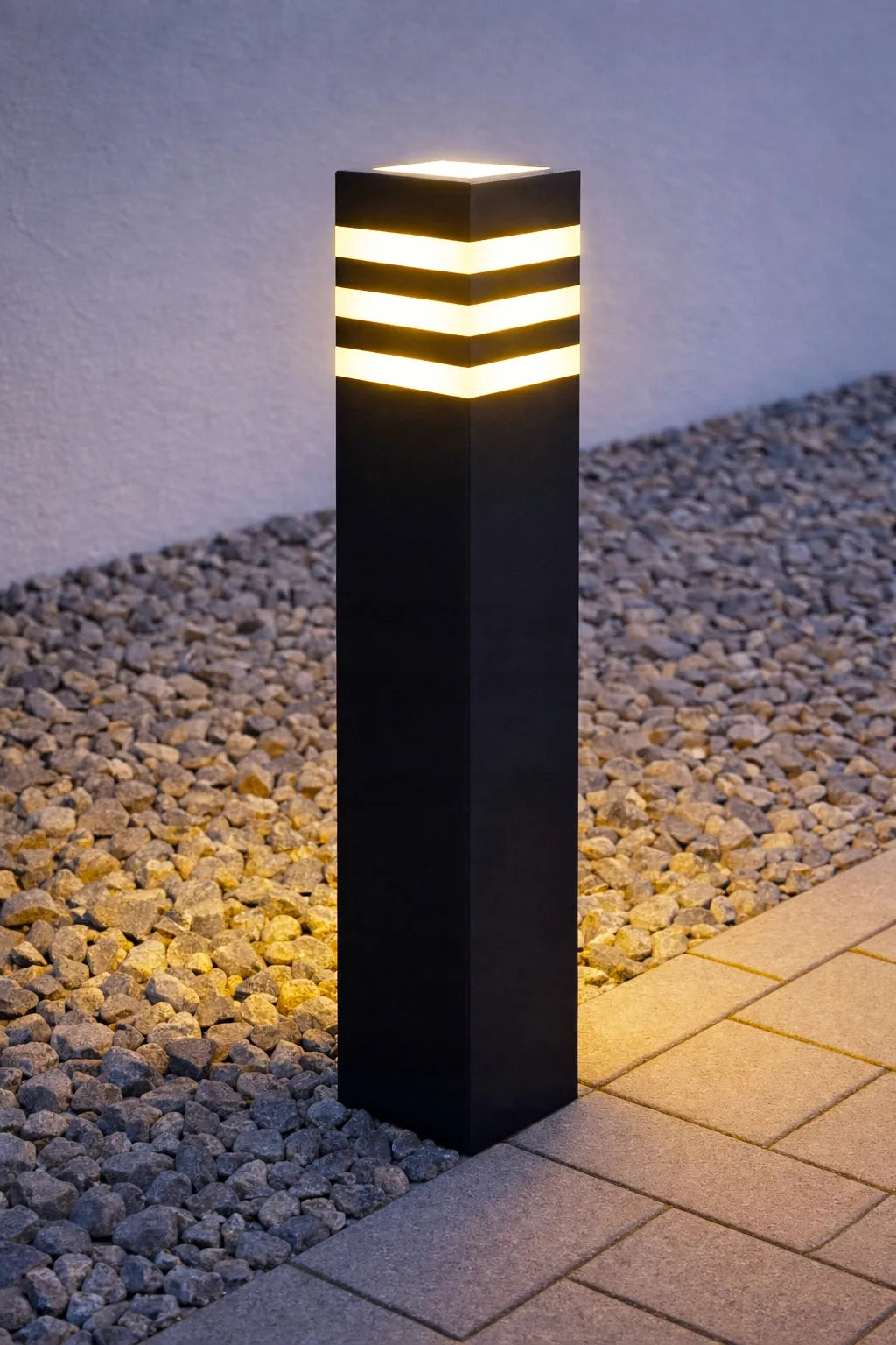 Lauko LED šviestuvas SuperLED Toro, pastatomas stulpas, 230V, E27, IP44, 60 cm, juodas