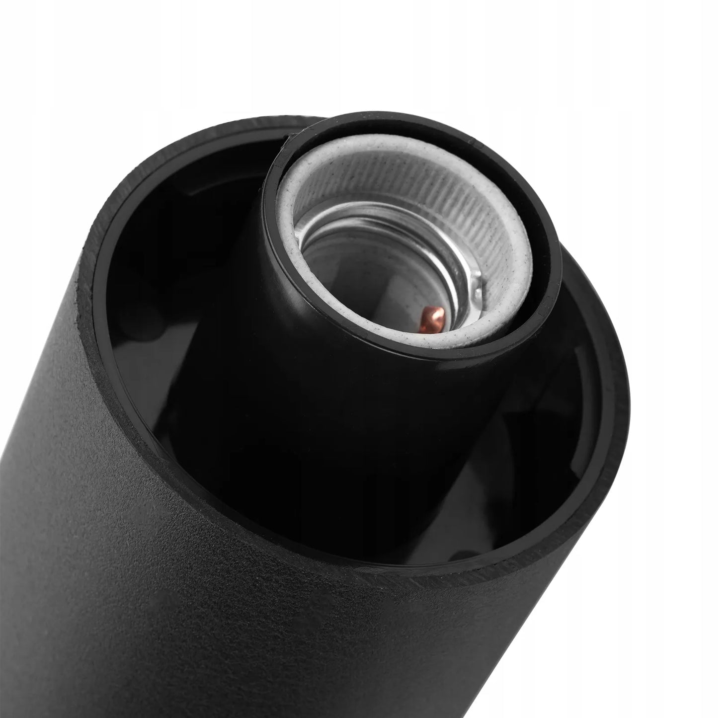Lauko sodo šviestuvas stulpas LED E27 juodas stiklas IP54 80cm
