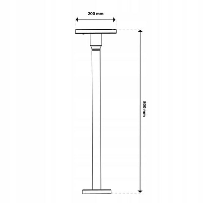 Lauko šviestuvas stovintis LED stulpas 80cm 12W 3 šviesos spalvos