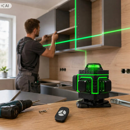 Lazerinis gulsčiukas 360 4D 16 linijų PRO rinkinys