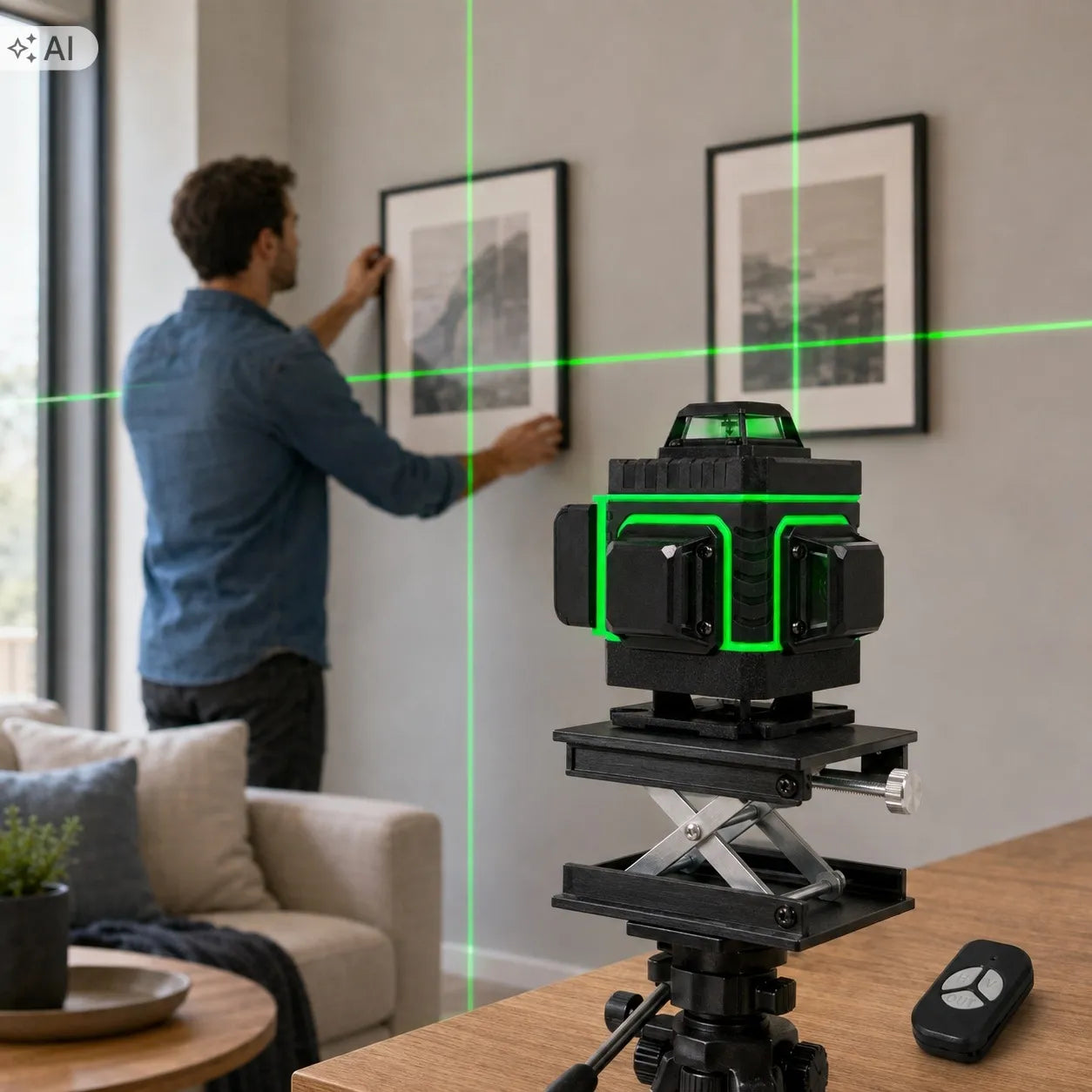 Lazerinis gulsčiukas 360 4D 16 linijų PRO rinkinys